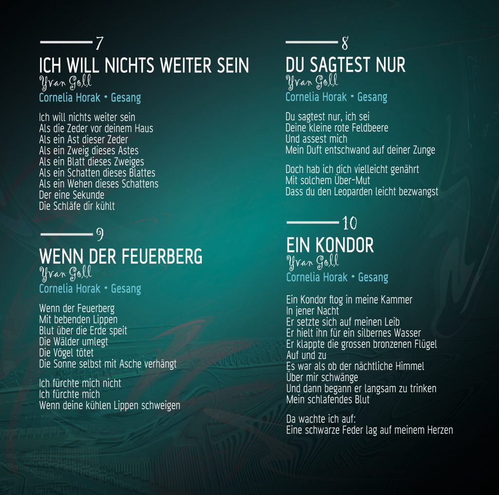 Emil Sinclairs Songbook Texte 3